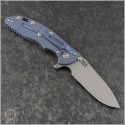 (#RH-XM1835SK-SH-002) Rick Hinderer XM-18 3.5" (Tri-Way) Skinny Slicer Hollow Grind Working Finish - Back