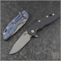 (#RH-XM1835SK-SH-002) Rick Hinderer XM-18 3.5" (Tri-Way) Skinny Slicer Hollow Grind Working Finish - Front