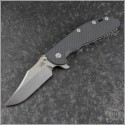 (#RH-XM24-02) Rick Hinderer XM-24 4" Black Stonewash - Front