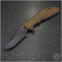 (#RH-XM24B-VIN) Rick Hinderer Vintage Series XM-24 4" Skinny Bowie Parkerized - Front
