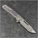 (#SBD-MEVO-PHCF-H) Sharp By Design Mini Evo Typhoon Harpoon Tanto Purple Haze CF Inlay - Back