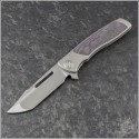 (#SBD-MEVO-PHCF-H) Sharp By Design Mini Evo Typhoon Harpoon Tanto Purple Haze CF Inlay - Front