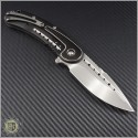 (#SCB115FS) Steelcraft Bodega Black Ti Handle w/ Black Fan G10, Plain Fluted Satin Blade - Back