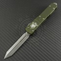 (#UT-USN7) Microtech USN Gathering VII (2015) Ultratech D/E Tanto Fully Serrated - Front