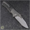 (#VNT-0250) Microtech MTX3 Mirror Polish w/ Double Vapor Blast Ti Bolster - Back