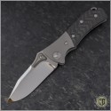 (#VNT-0250) Microtech MTX3 Mirror Polish w/ Double Vapor Blast Ti Bolster - Front