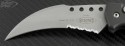 Microtech Knives Hawk S/E Automatic Folder S/A Knife (4in Bead Blasted Part Serr ATS-34) VNT-0044 - Additional View