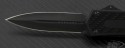 Microtech Knives Scarab D/E Automatic OTF D/A Knife (3.44in Black Plain S30-V) VNT-0080 - Additional View