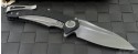 Microtech Knives Custom Other Matrix S/E Flipper Knife (3.75in Satin Plain) Matrix-C-Sat - Back
