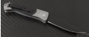 (#BR-1202) Brend Auto #2 Grey / Black G-10 Black Plain Blade - Back