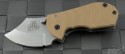 ARS Custom Tan Flip Shank S/E Folder S/A Knife (2in Stonewashed Plain 154-CM) ars-fs-proto-ta - Front
