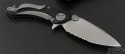 Microtech Knives Whale Shark S/E Flipper Knife (3.5in Satin Part Serr S35-VN) 167-5 - Back