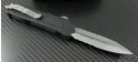 Microtech Knives Scarab D/E Automatic OTF D/A Knife (3.44in Stonewashed Part Serr S35-VN) 175-11 - Back