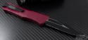 (#143-2RD-Bowie) Microtech Red Combat Troodon Bowie Black Serrated - Back
