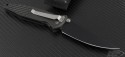 Microtech Knives Green Socom Elite S/E Folder Knife (4in Black Plain S35-VN) 160-1GR - Back