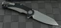 Microtech Knives Mini Matrix S/E Flipper Knife (3in Stonewashed Plain ATS-34) 164-10 - Back