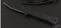 (#ZT 0150) Zero Tolerance Boot Knife Black Plain - Back