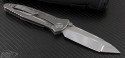 Microtech Knives Custom Metal Socom Delta T/E Folder Knife (4in Satin Plain) sd-c-dt - Back