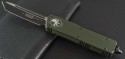(#108-1GR) Microtech Scarab Executive Tanto OD Green/Black Plain - Front