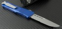 (#139-8BL) Microtech Blue Troodon S/E Beadblast Partial Serrated - Back