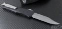 Microtech Knives Combat Troodon Clip Point Automatic OTF D/A Knife (3.75in Bead Blasted Plain S35-VN) 143-7 - Back