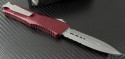 Microtech Knives Red Combat Troodon D/E Automatic OTF D/A Knife (3.75in Bead Blasted Part Serr S35-VN) 142-8RD - Back