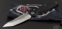 Microtech Knives Socom Delta T/E Folder Knife (4in Satin Serr S35-VN) 163-6 - Front