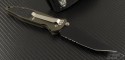 Microtech Knives Green Socom Elite T/E Folder Knife (4in Black Plain S35-VN) 161-2GR - Back