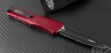 Microtech Knives Red Combat Troodon D/E Automatic OTF D/A Knife (3.75in Black Part Serr S35-VN) 142-2RD - Back