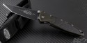 Microtech Knives Green Socom Elite T/E Folder Knife (4in Black Plain S35-VN) 162-1GRC - Front