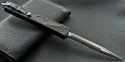 Microtech Knives Makora II D/E Automatic OTF D/A Knife (4.4in Black Part Serr S35-VN) 106-2Ti - Back