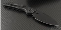 Microtech Knives Select-Fire S/E Folder Knife (3.73in Black Plain S35-VN) 129-1T - Back