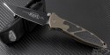 Microtech Knives Tan Socom Elite T/E Folder Knife (4in Black Plain S35-VN) 162-1TAC - Front
