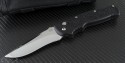 Brend Knives Custom M2 Auto S/E Automatic Folder S/A Knife (4in Satin Plain 154-CM) BR-C-M2-Auto - Front