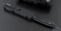 Microtech Knives Scarab D/E Automatic OTF D/A Knife (3.44in Black Serr S35-VN) 176-3T - Back