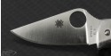 Spyderco Gray Manbug S/E Folder Knife (1.75in Satin Plain VG-10) SPY-MGGYP - Additional View