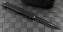 Microtech Knives Nemesis IV D/E Automatic OTF S/A Knife (4.4in Black Part Serr S35-VN) 152-2 - Back