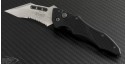 Microtech Knives Vector S/E Automatic Folder S/A Knife (3.1in Satin Part Serr 154-CM) VNT-0054 - Front