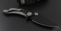 Microtech Knives Whale Shark S/E Flipper Knife (3.5in Black Plain S35-VN) 167-1 - Back