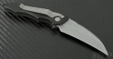 Microtech Knives Kestrel S/E Automatic Folder S/A Knife (3.2in Bead Blasted Plain 154-CM) VNT-0024 - Back