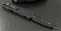 Microtech Knives Scarab D/E Automatic OTF D/A Knife (3.44in Black Plain S35-VN) 175-1T - Back