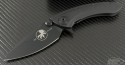 Microtech Knives Whale Shark S/E Flipper Knife (3.5in Black Plain S35-VN) 167-1CTF - Front