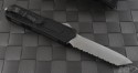 Microtech Knives Scarab T/E Automatic OTF D/A Knife (3.44in Stonewashed Serr) VNT-0070 - Back