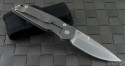 Pro-Tech Gray TR3 Integrity S/E Folder Knife (3.5in Stonewashed Plain S35-VN) PT-7701 - Back