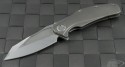 Microtech Knives Custom Metal Mini Matrix S/E Flipper Knife (3in Mirror Polished Plain 154-CM) mini-matrix-c-hp - Front