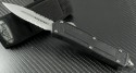 Microtech Knives Scarab D/E Automatic OTF D/A Knife (3.44in Satin Part Serr S35-VN) 175-5 - Front