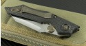 Microtech Knives Select-Fire S/E Automatic Folder S/A Knife (3.73in Stonewashed Plain COWRY-Y) SF-DA-HP - Additional View