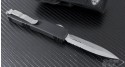 Microtech Knives Ultratech D/E Automatic OTF D/A Knife (3.44in Satin Part Serr S35-VN) 122-5 - Back