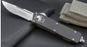 Microtech Scarab Executive S/E Stonewash (Serrated) - Front