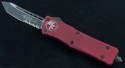 (#144-2RD) Microtech Combat Troodon T/E Red / Black Serrated - Front